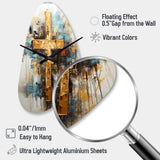 Divine Love Religious Cross III - Asymmetric Metal Wall Clock