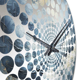 Black And White Mystic Moonlight Mountain River - Landscapes Metal Wall Clock