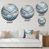 Black And White Mystic Moonlight Mountain River - Landscapes Metal Wall Clock