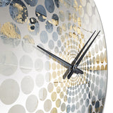 Blue And Gold Minimalism Scandinavian - Landscapes Metal Wall Clock