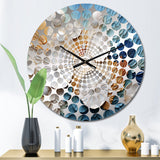 Coastal Seashell Tranquility I - Animals Metal Wall Clock