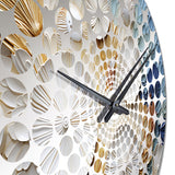 Coastal Seashell Tranquility I - Animals Metal Wall Clock
