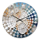 Coastal Seashell Tranquility I - Animals Metal Wall Clock