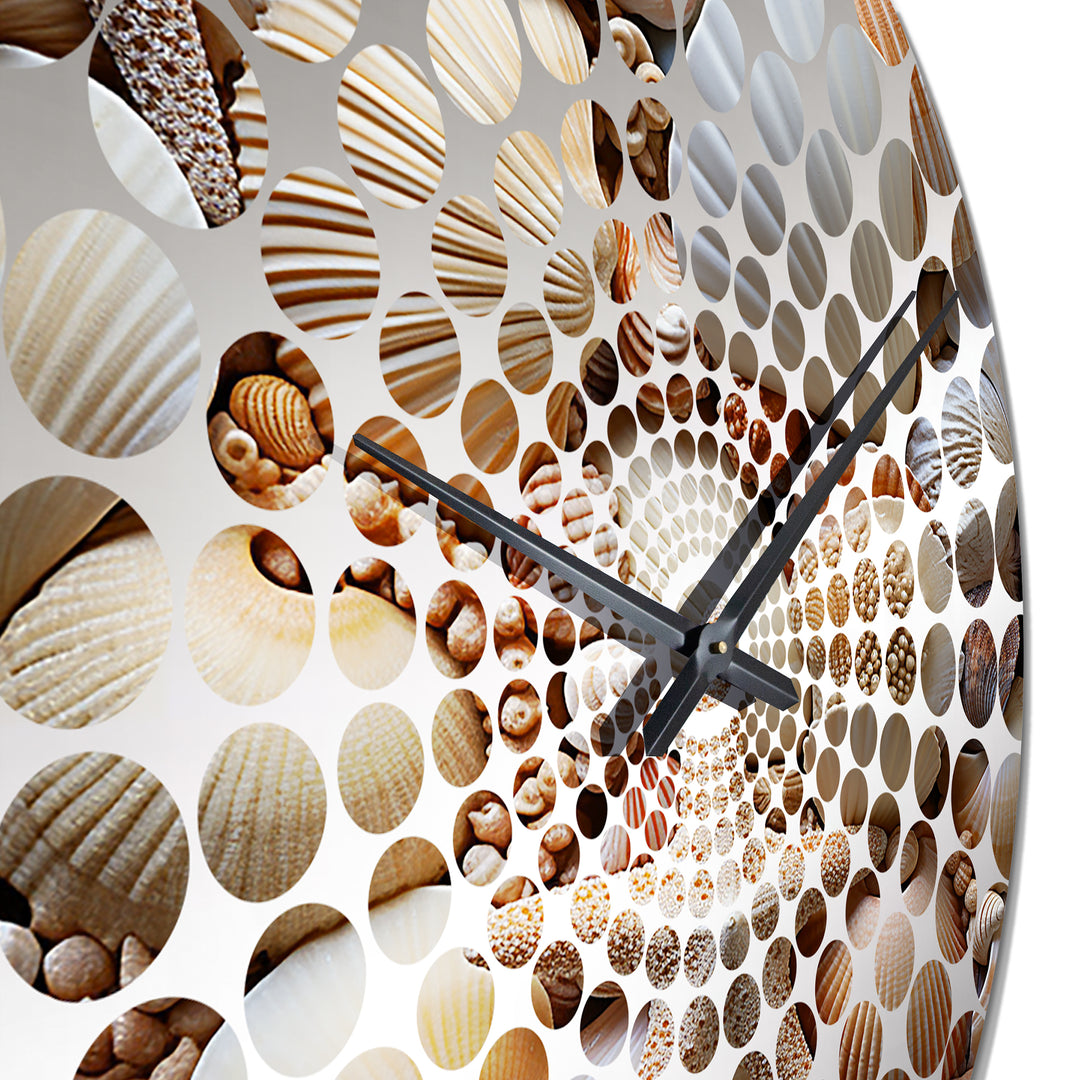 Classic Seashells By The Sea - Animals Metal Wall Clock