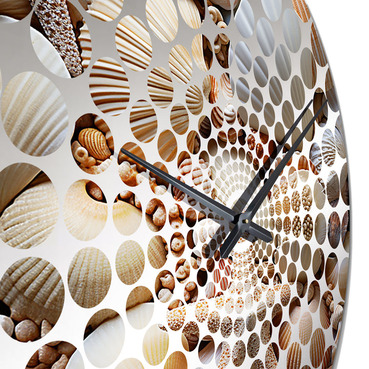 Classic Seashells By The Sea - Animals Metal Wall Clock