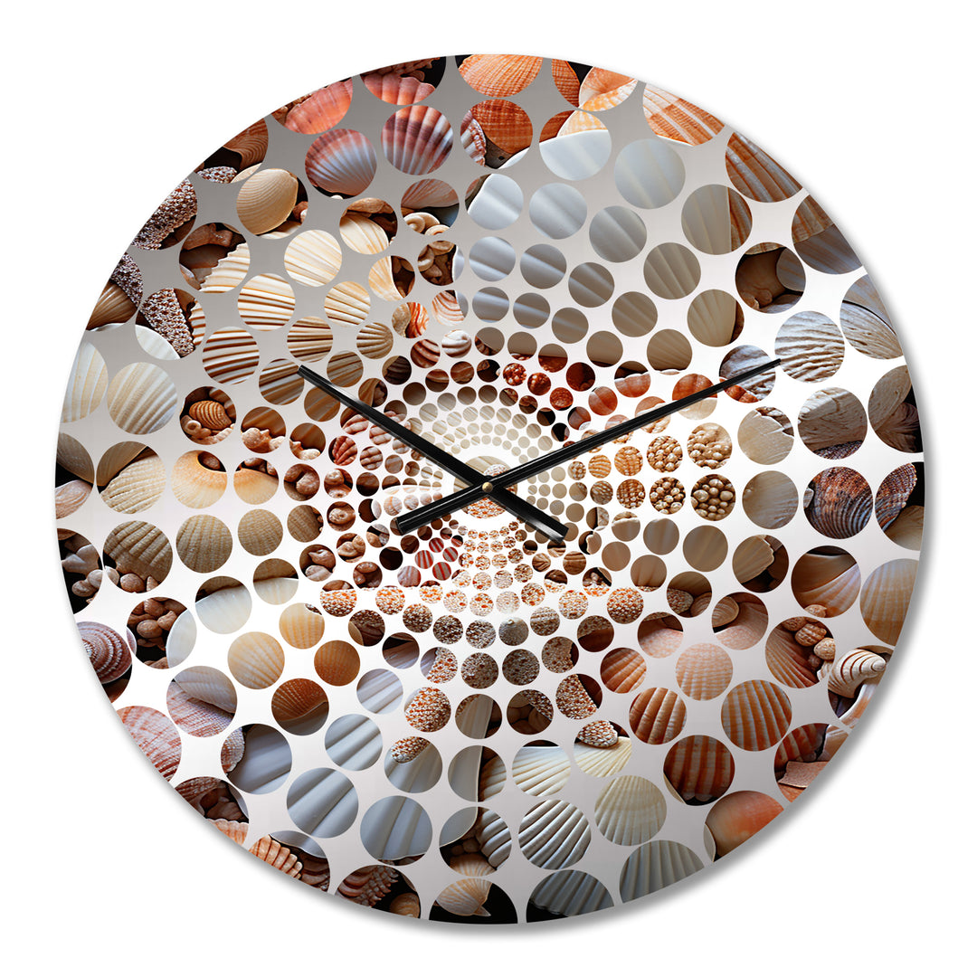 Classic Seashells By The Sea - Animals Metal Wall Clock