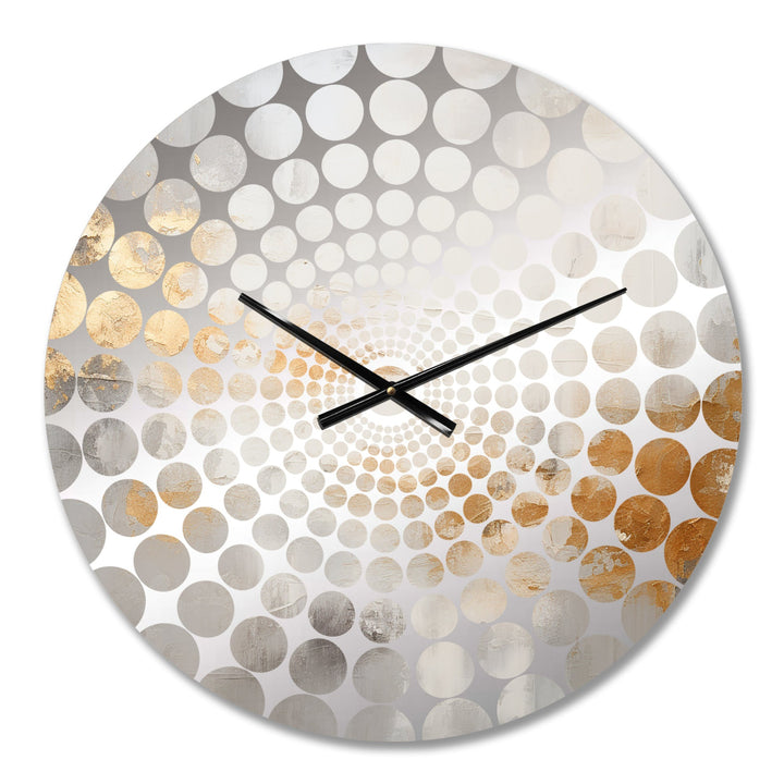 Elegant Sky Whispers IV - Landscapes Metal Wall Clock