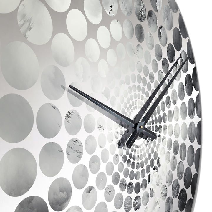 Minimalism Gray Sky Storm - Landscapes Metal Wall Clock