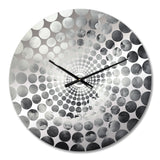 Minimalism Gray Sky Storm - Landscapes Metal Wall Clock