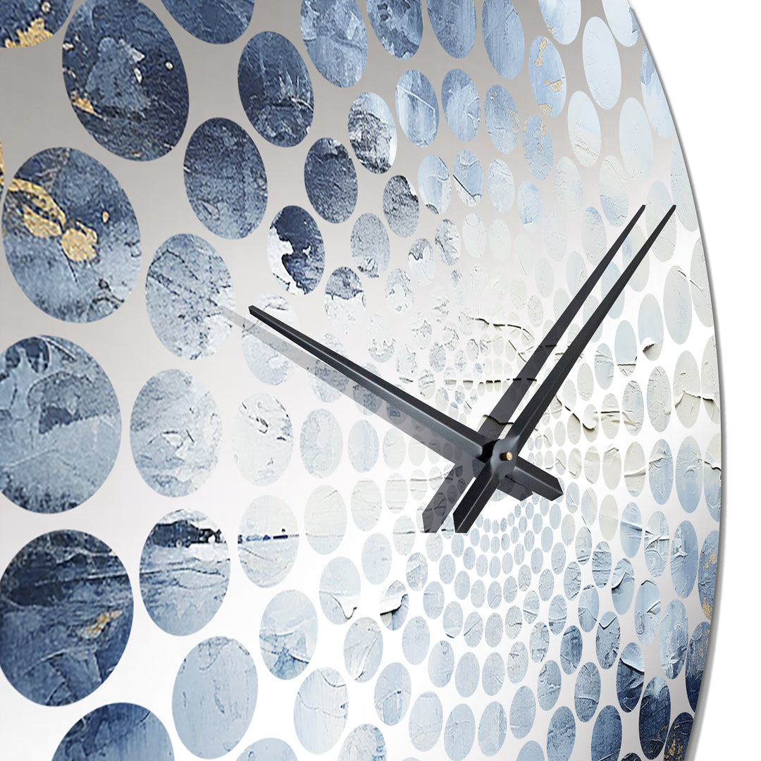 Minimalism Blue Sky Storm - Landscapes Metal Wall Clock