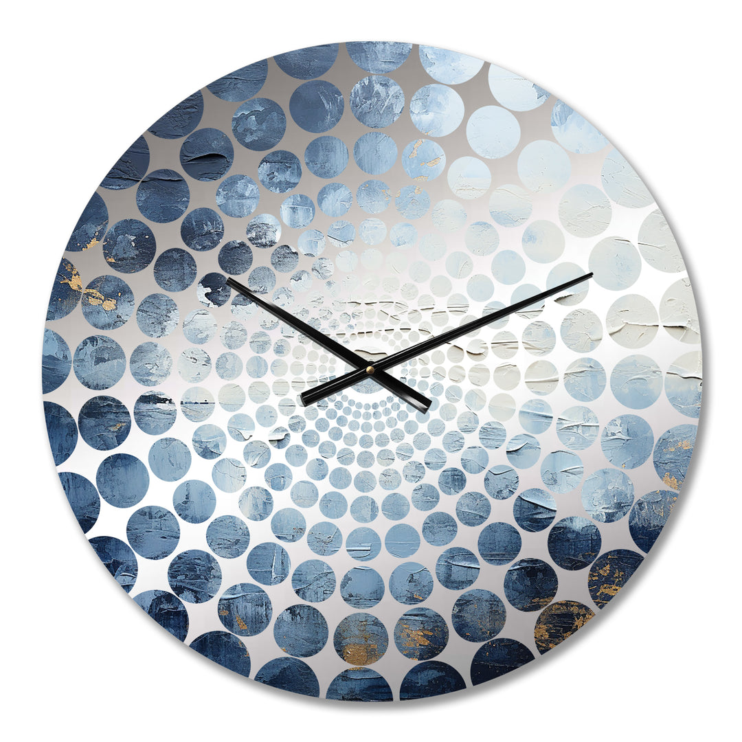 Minimalism Blue Sky Storm - Landscapes Metal Wall Clock