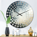 Minimalism Gray Sky Storm I - Landscapes Metal Wall Clock