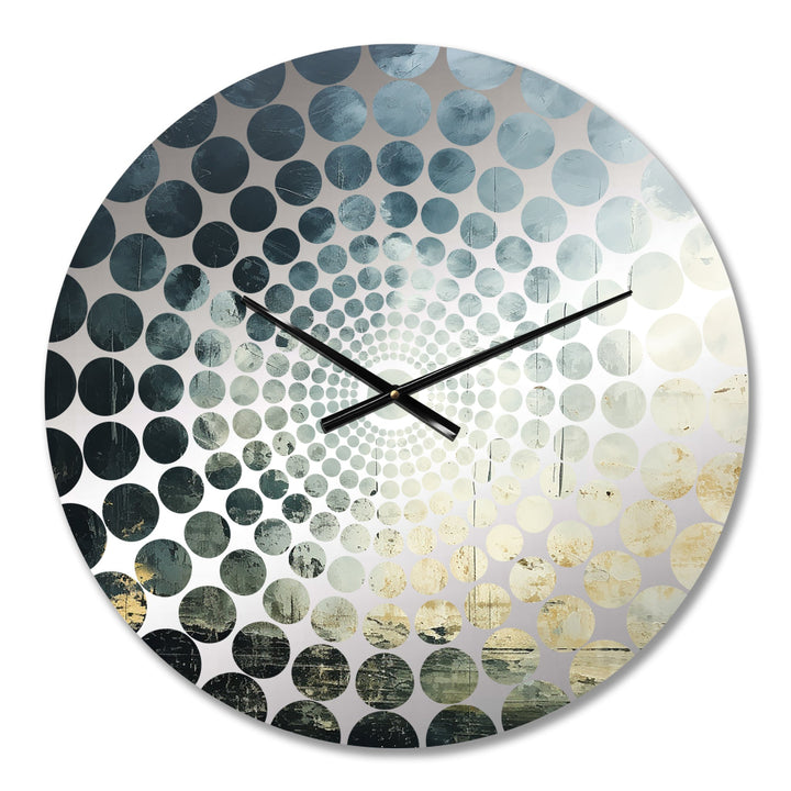 Minimalism Gray Sky Storm I - Landscapes Metal Wall Clock