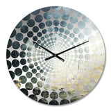 Minimalism Gray Sky Storm I - Landscapes Metal Wall Clock