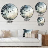Minimalism Gray Sky Storm I - Landscapes Metal Wall Clock