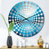 Northern Sky Blue Harmony - Landscapes Metal Wall Clock