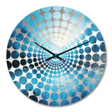 Northern Sky Blue Harmony - Landscapes Metal Wall Clock