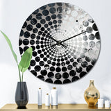 Northern Sky Black Harmony - Landscapes Metal Wall Clock