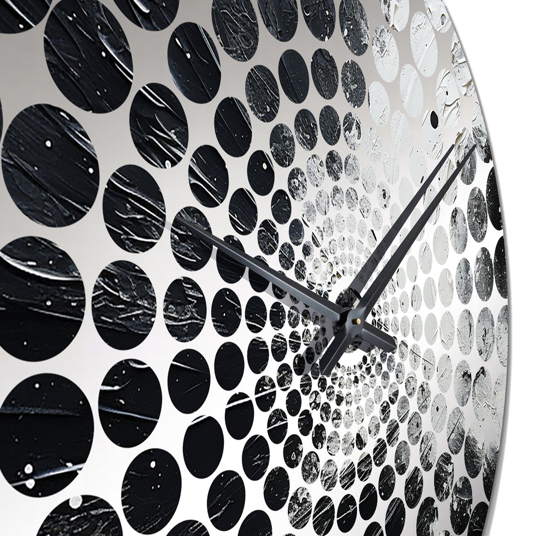 Northern Sky Black Harmony - Landscapes Metal Wall Clock