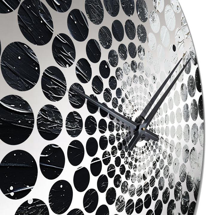 Northern Sky Black Harmony - Landscapes Metal Wall Clock