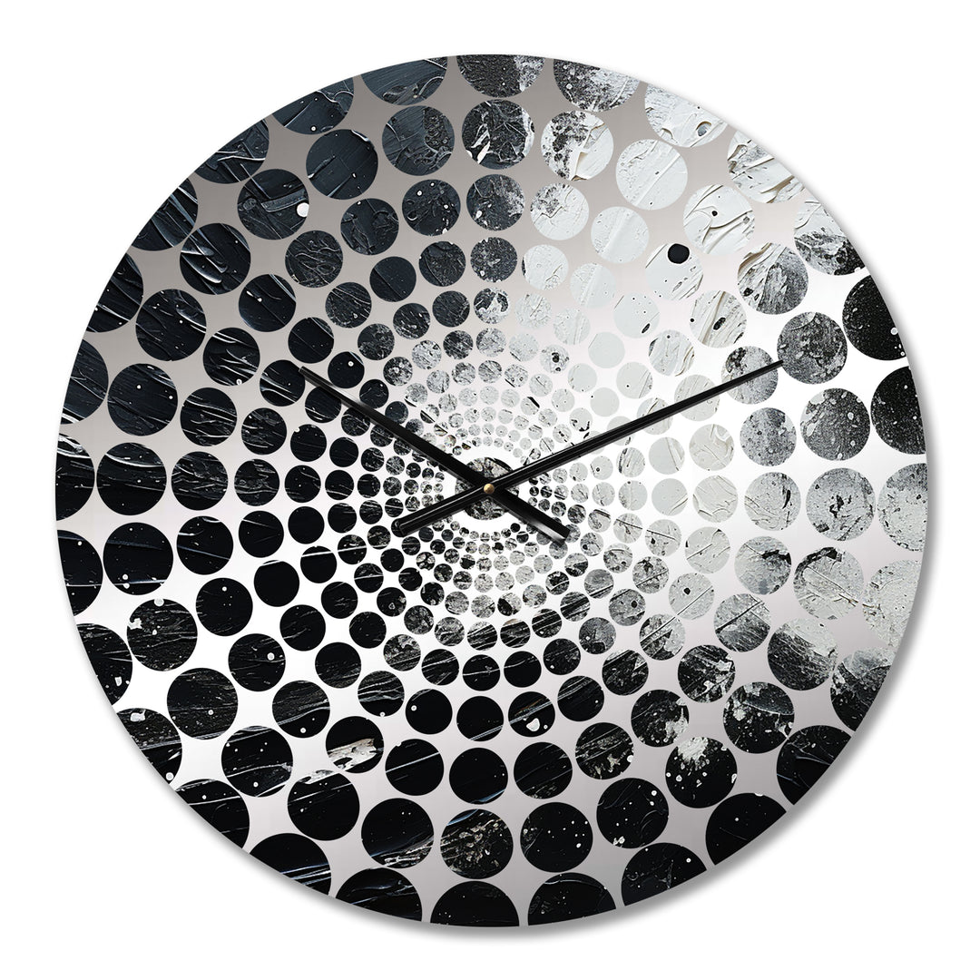 Northern Sky Black Harmony - Landscapes Metal Wall Clock