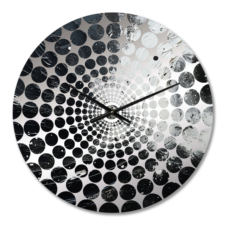 Northern Sky Black Harmony - Landscapes Metal Wall Clock