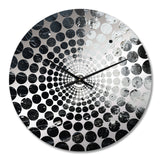 Northern Sky Black Harmony - Landscapes Metal Wall Clock