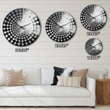 Northern Sky Black Harmony - Landscapes Metal Wall Clock