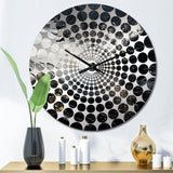 Northern Sky Black Harmony I - Landscapes Metal Wall Clock