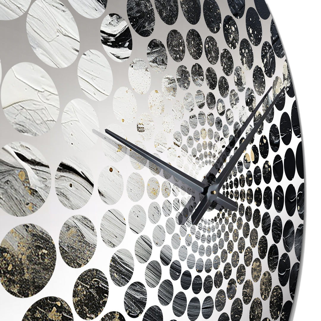 Northern Sky Black Harmony I - Landscapes Metal Wall Clock