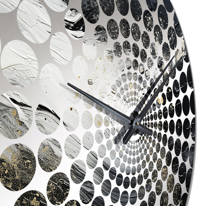 Northern Sky Black Harmony I - Landscapes Metal Wall Clock