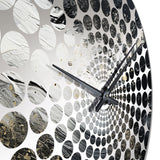 Northern Sky Black Harmony I - Landscapes Metal Wall Clock
