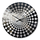 Northern Sky Black Harmony I - Landscapes Metal Wall Clock