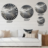 Northern Sky Black Harmony I - Landscapes Metal Wall Clock