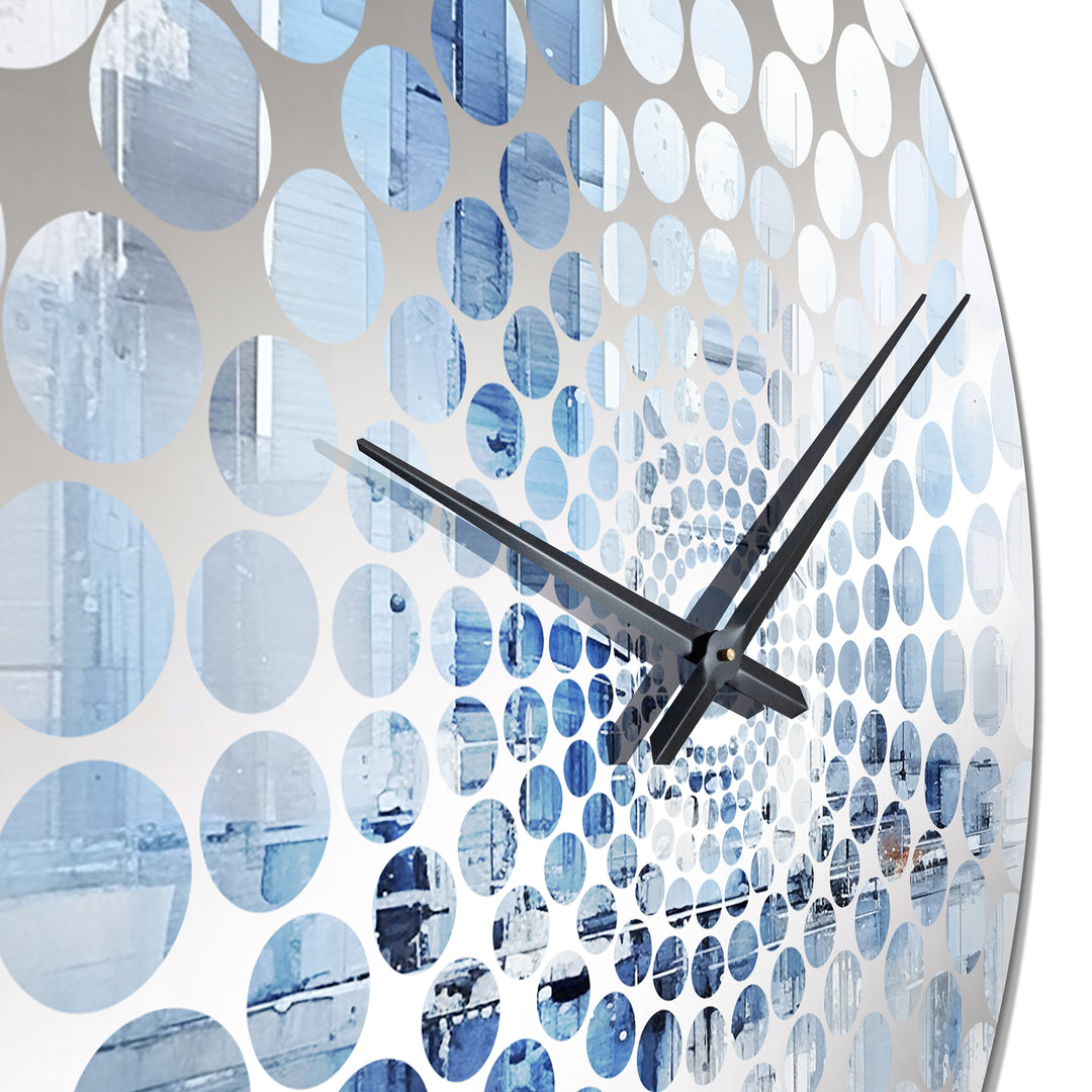 Azure Ascent Skycrapers Harmony I - Architecture Metal Wall Clock