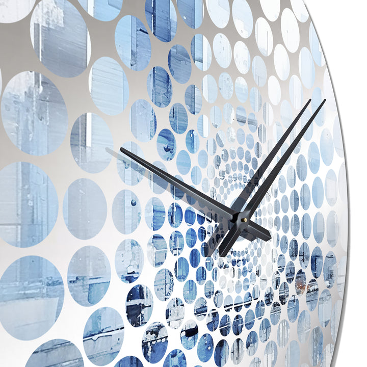 Azure Ascent Skycrapers Harmony I - Architecture Metal Wall Clock