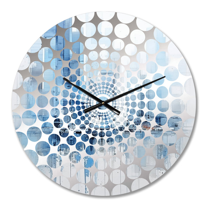 Azure Ascent Skycrapers Harmony I - Architecture Metal Wall Clock