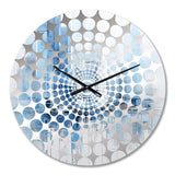 Azure Ascent Skycrapers Harmony I - Architecture Metal Wall Clock