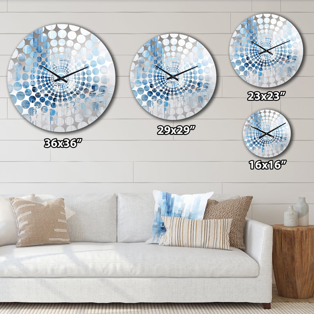 Azure Ascent Skycrapers Harmony I - Architecture Metal Wall Clock