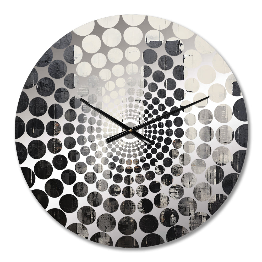 Ebony Edifices Sckycraper City - Architecture Metal Wall Clock