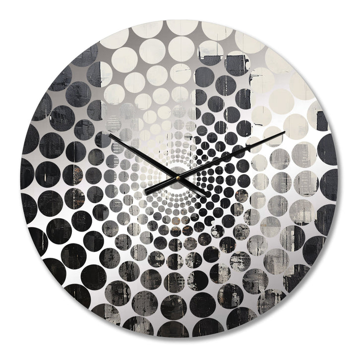 Ebony Edifices Sckycraper City - Architecture Metal Wall Clock