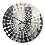 Ebony Edifices Sckycraper City - Architecture Metal Wall Clock