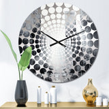 Ebony Edifices Skyscraper City - Architecture Metal Wall Clock