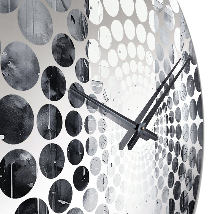 Ebony Edifices Skyscraper City - Architecture Metal Wall Clock