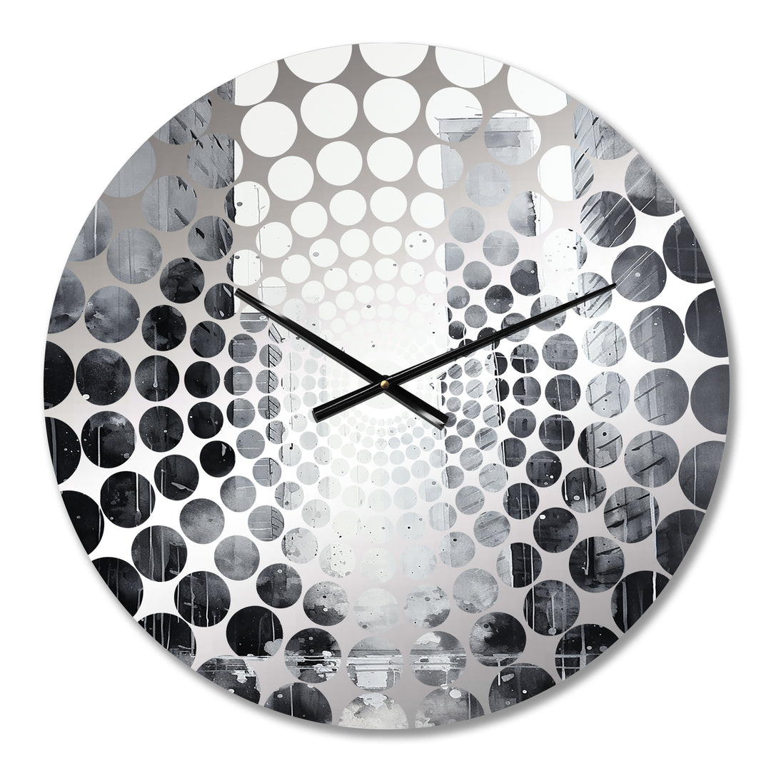 Ebony Edifices Skyscraper City - Architecture Metal Wall Clock