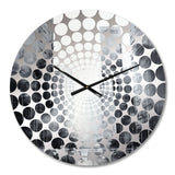 Ebony Edifices Skyscraper City - Architecture Metal Wall Clock
