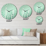 Mint Monoliths Skyscraper Building - Architecture Metal Wall Clock
