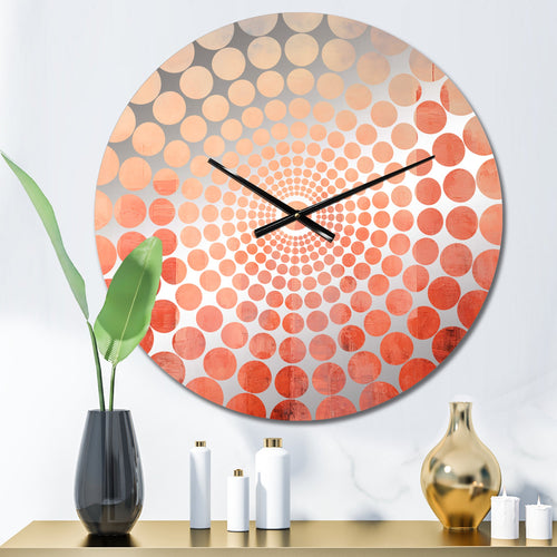 Salmon Spires High Rise Cityscape - Architecture Metal Wall Clock