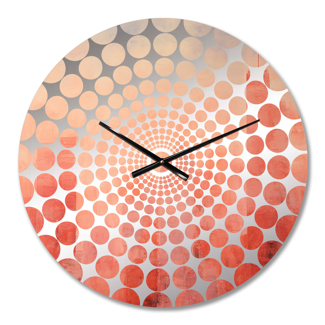 Salmon Spires High Rise Cityscape - Architecture Metal Wall Clock