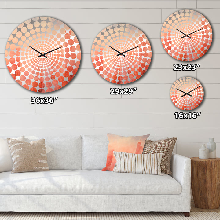 Salmon Spires High Rise Cityscape - Architecture Metal Wall Clock